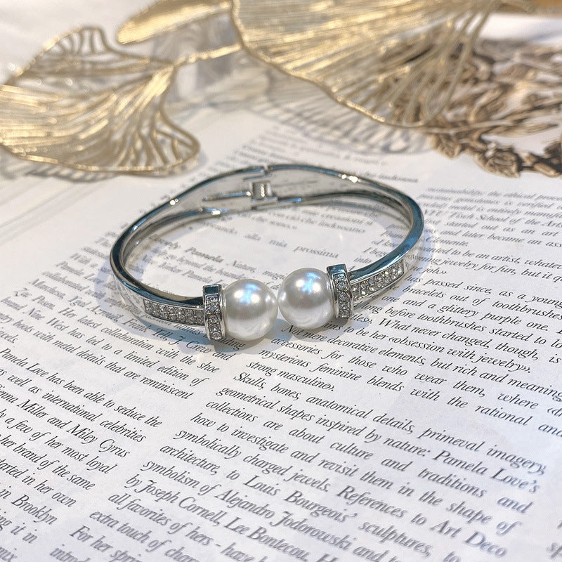 ACOOE Gold-Plated Pearl Bracelet - Sparkling Fashion Jewelry 04