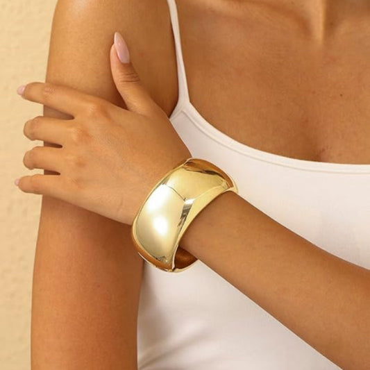   ACOOE Chunky Gold Bangle Bracelets 01 